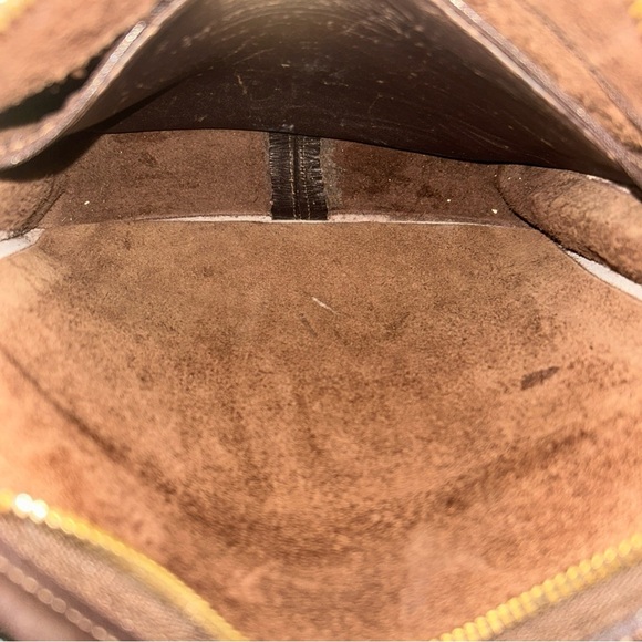 VTG Y2k COACH Dark Tan Leather Legacy Studio Flap Crossbody Bag #9144 - Picture 11 of 12